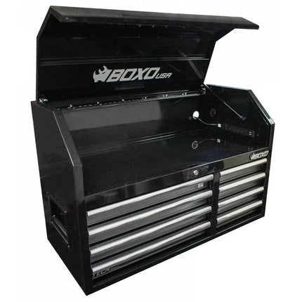 BoxoUSA Tech Series | 41" 8-Drawer Top Chest Tool Box | Gloss Black BC411081-BK