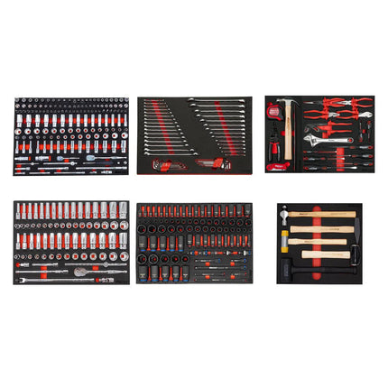 BoxoUSA Ultimate Master Tool Set | 379-Piece Metric and SAE EVA Foam Tool Set MTS-1