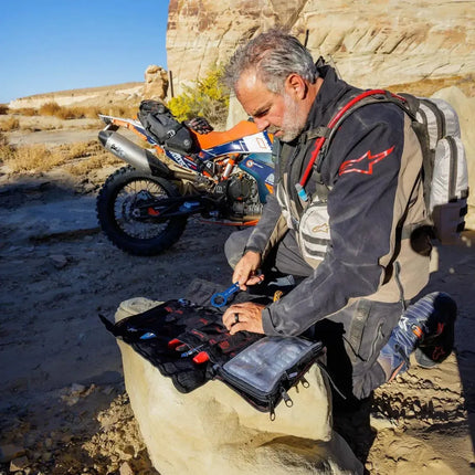 BoxoUSA Adventure Motorcycle Roll | 40-Piece Metric Motorcycle Tool Kit PA923