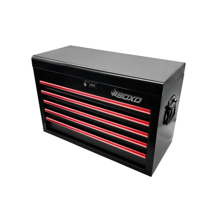BoxoUSA 26" 5-Drawer Hand Carry Tool Box ECC26501L-SBK-R
