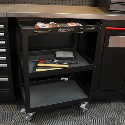 BoxoUSA 27” 3-Tier Utility Service Cart ECC30A3