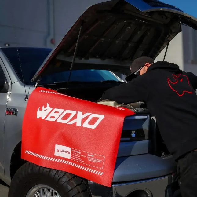 BoxoUSA BoxoUSA Fender Cover – 26” x 36” Non-Slip PVC Soft Foam Protective Mat VD900