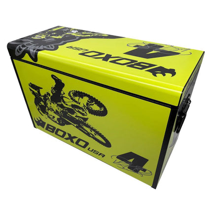 BoxoUSA MotoBox | New Ricky Carmichael 26" 5-Drawer Portable Tool Box with 103-Piece Metric Motorcycle Tool Set MOTOBX5-BK-RC2