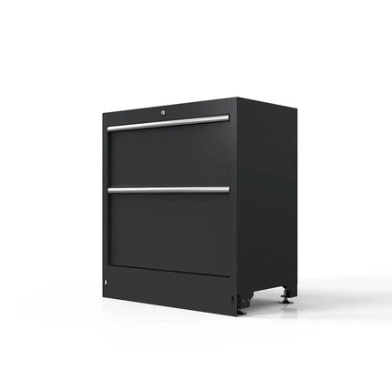 BoxoUSA 34" 2 Drawer Cabinet w/o Alu. Trims MST34A021-RBK-1