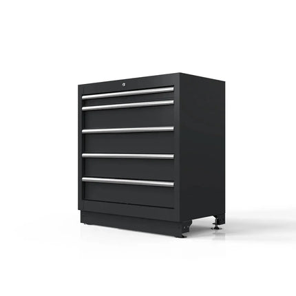 BoxoUSA 34" 5 Drawer Cabinet w/o Alu. Trims MST34A051-RBK-1