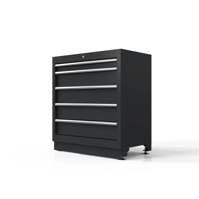 BoxoUSA 34" 5 Drawer Cabinet w/o Alu. Trims MST34A051-RBK-1