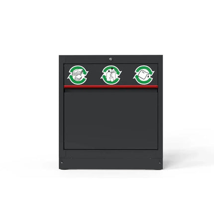 BoxoUSA OSM Pro Series | 34" Recycle Bin Cabinet MST34A011-RBK-R