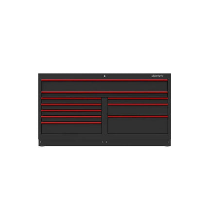 BoxoUSA OSM Pro Series | 68" 10-Drawer Cabinet MST68A101-RBK-R