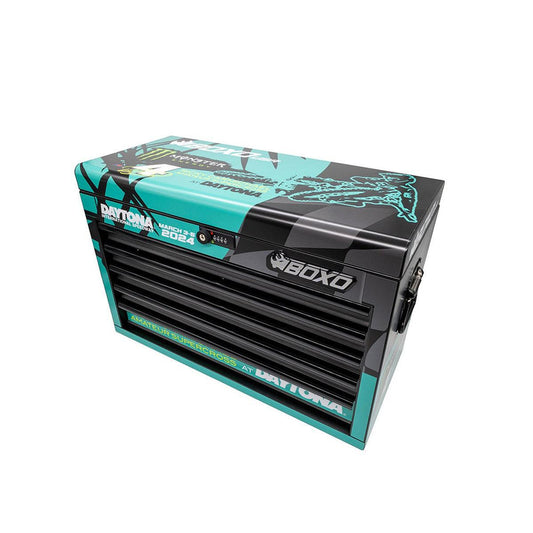 MotoBox | Limited Edition RCSX 2024 5-Drawer Portable Tool Box with 103-Piece Metric Tool Set | Black-Boxo USA
