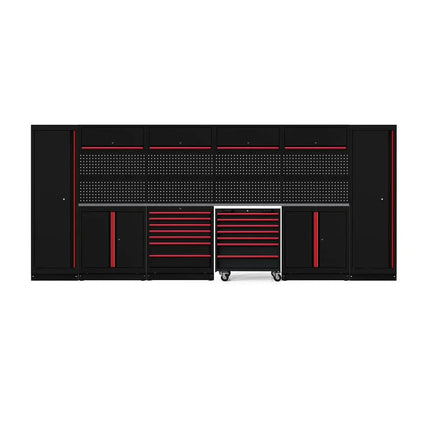 BoxoUSA OSM Pro Series | 21-Piece Professional Organized Storage Modules Build Out | 14-Drawers, 10-Cabinets OSM-B1-S