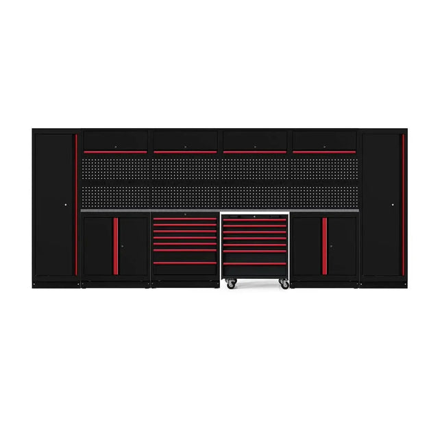 BoxoUSA OSM Pro Series | 21-Piece Professional Organized Storage Modules Build Out | 14-Drawers, 10-Cabinets OSM-B1-S