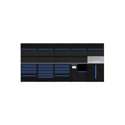 BoxoUSA OSM Pro Series | 170" 23-Piece Professional Organized Storage Modules Build Out | 24-Drawers, 6-Cabinets OSM-B10-B