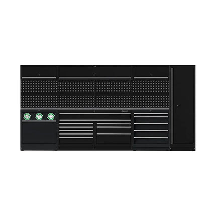 BoxoUSA OSM Pro Series | 160" 18-Piece Professional Organized Storage Modules Build Out | 15-Drawers, 4-Cabinets OSM-B11-S