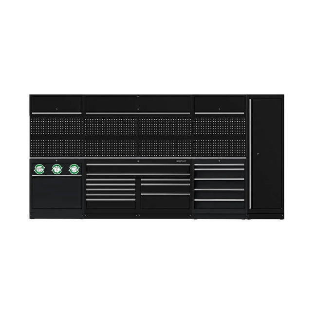 BoxoUSA OSM Pro Series | 160" 18-Piece Professional Organized Storage Modules Build Out | 15-Drawers, 4-Cabinets OSM-B11-S