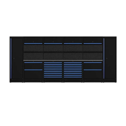 BoxoUSA OSM Pro Series | 160" 20-Piece Professional Organized Storage Modules Build Out | 22-Drawers, 6-Cabinets OSM-B16-B