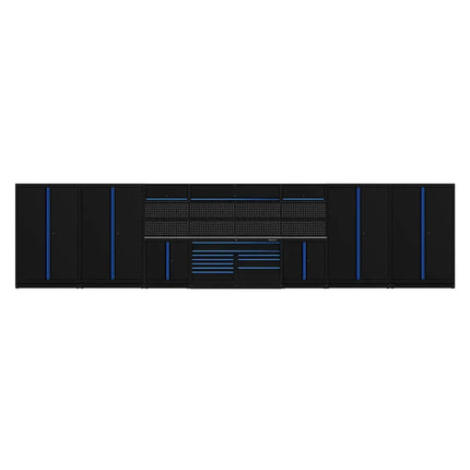 BoxoUSA OSM Pro Series | 380" 20-Piece Professional Organized Storage Modules Build Out | 10-Drawers, 7-Cabinets OSM-B7-B