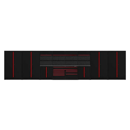 BoxoUSA OSM Pro Series | 380" 20-Piece Professional Organized Storage Modules Build Out | 10-Drawers, 7-Cabinets OSM-B7-R
