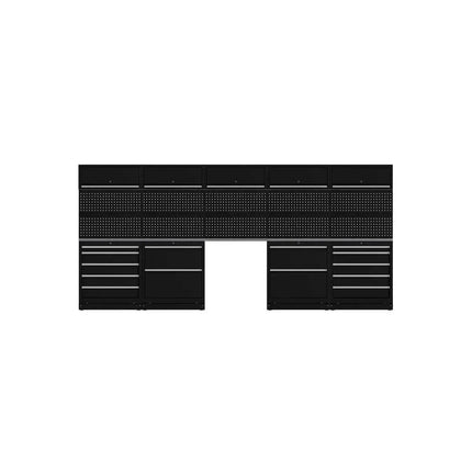 BoxoUSA OSM Pro Series | 170" 23-Piece Professional Organized Storage Modules Build Out | 14-Drawers, 4-Cabinets OSM-B9-S