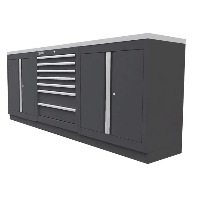 BoxoUSA OSM Series | 102" 4-Piece Professional Organized Storage Modules Build Out OSM-R234