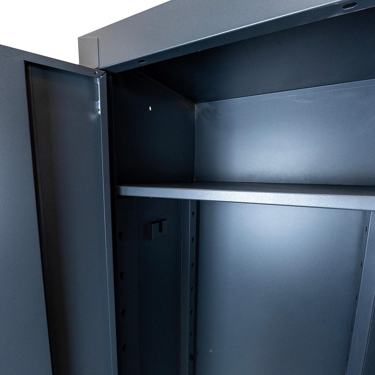 OSM Series | 24" x 78" Single-Door Cabinet with Aluminum Handle | Dark Grey-Boxo USA