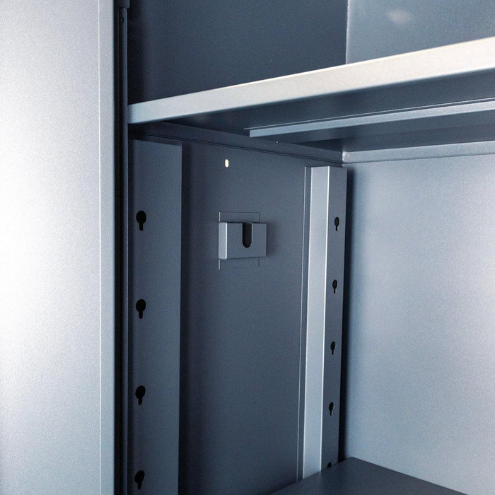 OSM Series | 44" x 78" Double-Door Cabinet with Aluminum Handle | Dark Grey-Boxo USA