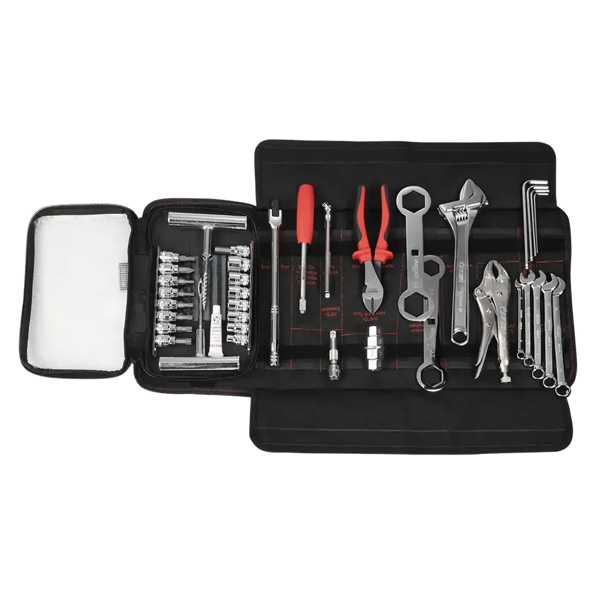 Adventure Motorcycle Roll 40-Piece Metric Motorcycle Tool Kit