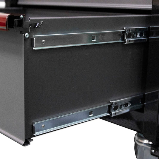Pro Series | 26" 6-Drawer Bottom Roll Tool Cabinet | Gloss Black, Blue Trim-Boxo USA