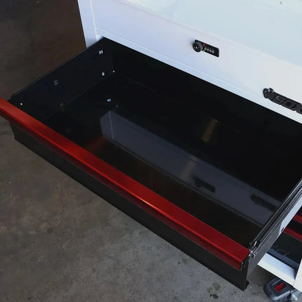 BoxoUSA Pro Series 35" 5-Drawer Flip-Top Service Cart Tool Box UAS342051LM-W-R