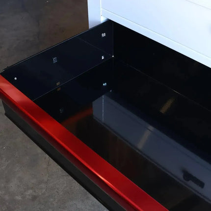 BoxoUSA Pro Series 35" 5-Drawer Flip-Top Service Cart Tool Box UAS342051LM-W-R