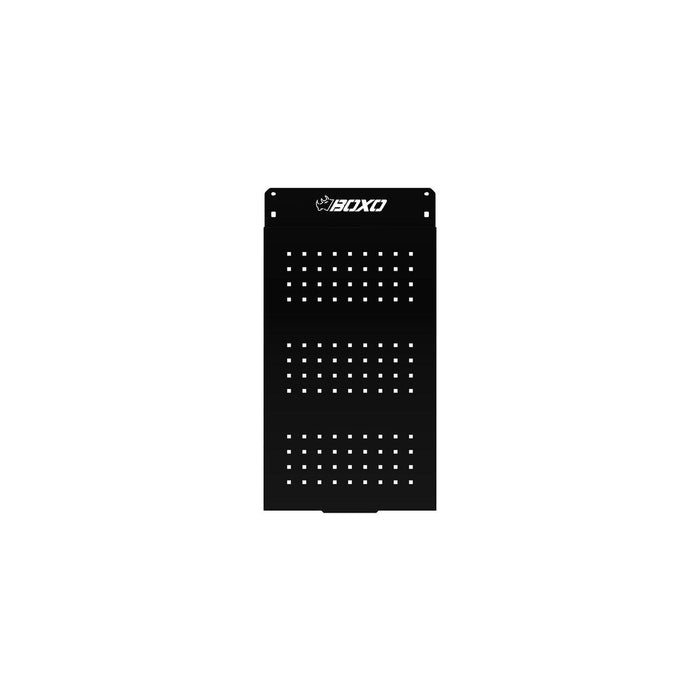 Side Panel for Pro Series 26", 45”, 53" and 72” Bottom Roll Cabinets with square holes, Black-Boxo USA
