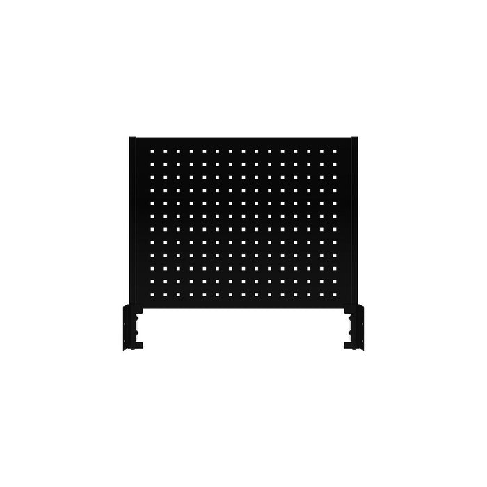 Square Hole Back Panel for Pro Series 26" Roll Cabinets, Black-Boxo USA