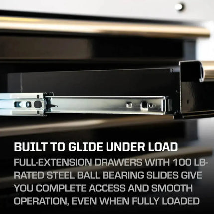 BoxoUSA Tech Series | 41" 19-Drawer Rolling Tool Box | Black 41TB-BK