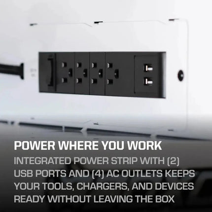 BoxoUSA Tech Series | 41" 19-Drawer Rolling Tool Box | Black 41TB-BK