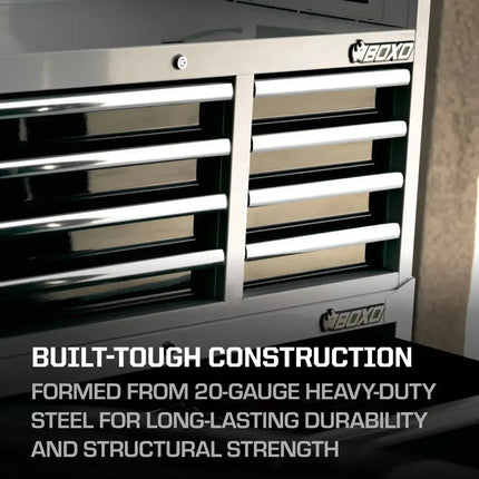 BoxoUSA Tech Series | 41" 19-Drawer Rolling Tool Box | Black 41TB-BK