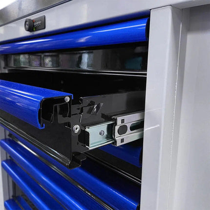 BoxoUSA Pro Series | 45” 12-Drawer Workstation Tool Box UAT451121L-W-B
