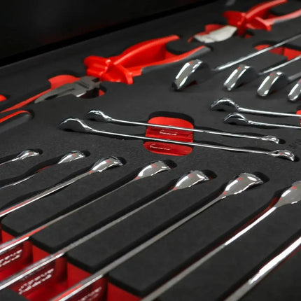 BoxoUSA UTV Box Pro | 258-Piece Metric and SAE UTV Tool Set with 5-Drawer Hand Carry Tool Box UTVBXPRO-BK-BK