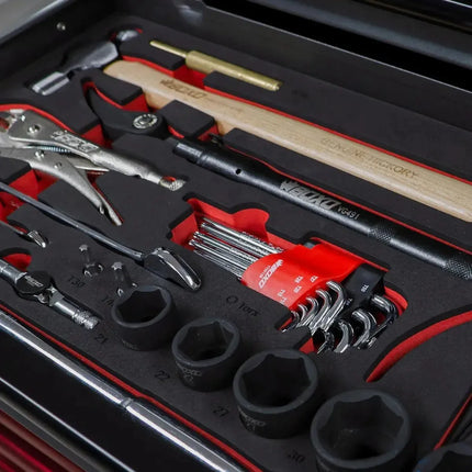 BoxoUSA UTV Box Pro | 258-Piece Metric and SAE UTV Tool Set with 5-Drawer Hand Carry Tool Box UTVBXPRO-BK-BK