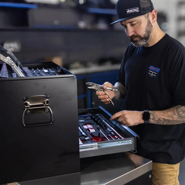 BoxoUSA UTV Box Pro | 258-Piece Metric and SAE UTV Tool Set with 5-Drawer Hand Carry Tool Box UTVBXPRO-BK